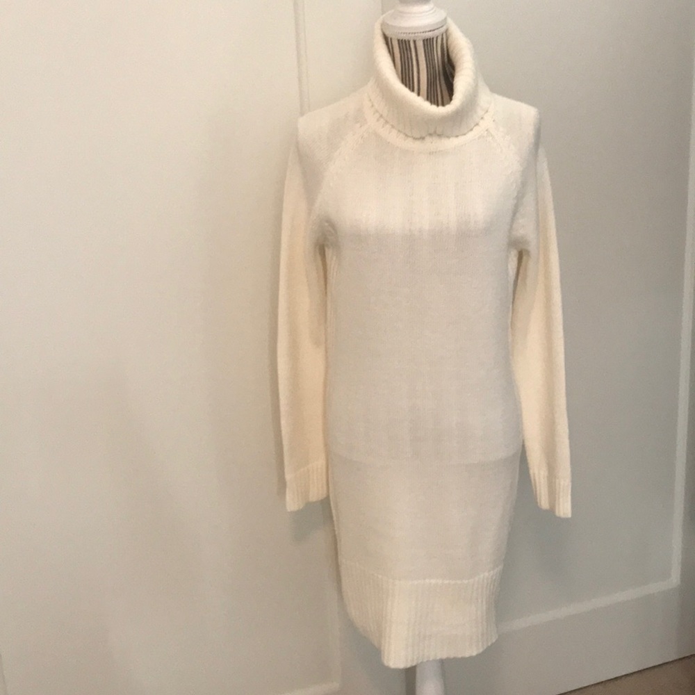 Sale ❄️ 1 left ⚡️ Ivory Turtleneck Sweater Dress - Picture 7 of 8